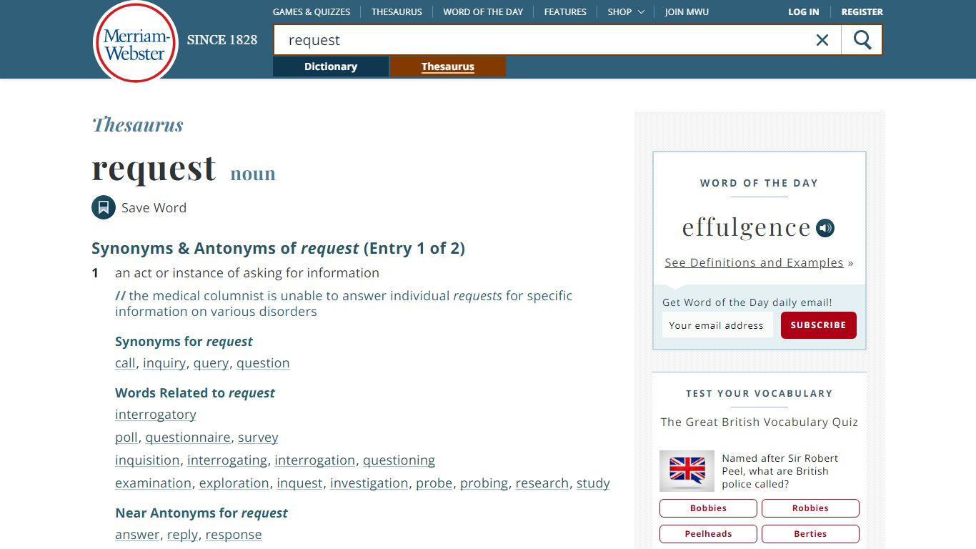 80 Synonyms of REQUEST | Merriam-Webster Thesaurus